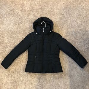 Black double lined CALVIN KLEIN coat